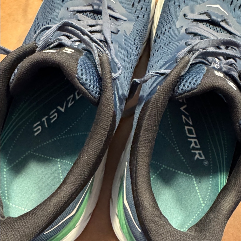 Men’s Hoka One One Navy and Green Sneakers, 12 - Picture 10 of 12
